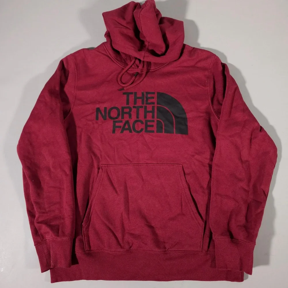 The North Face Hoodie Mens Large Red Half Dome Logo Pullover A7UNL